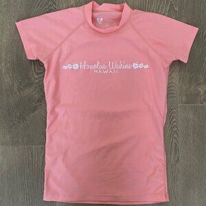 Honolua Wahine Women's Rashguard Coral Size L (fits a Small) EUC